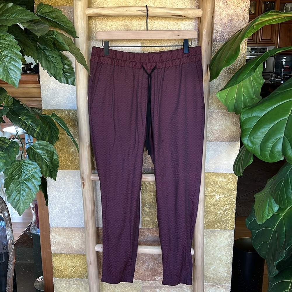 Ann Taylor Loft Women’s Purple Floral Print Loose Pants With Pockets, Size XS